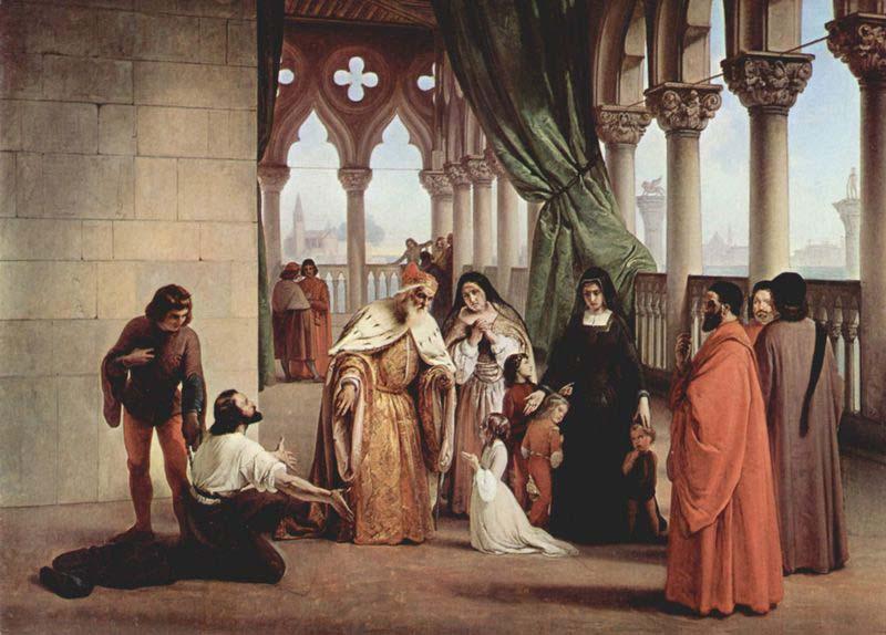 Francesco Hayez The Parting of the Two Foscari France oil painting art